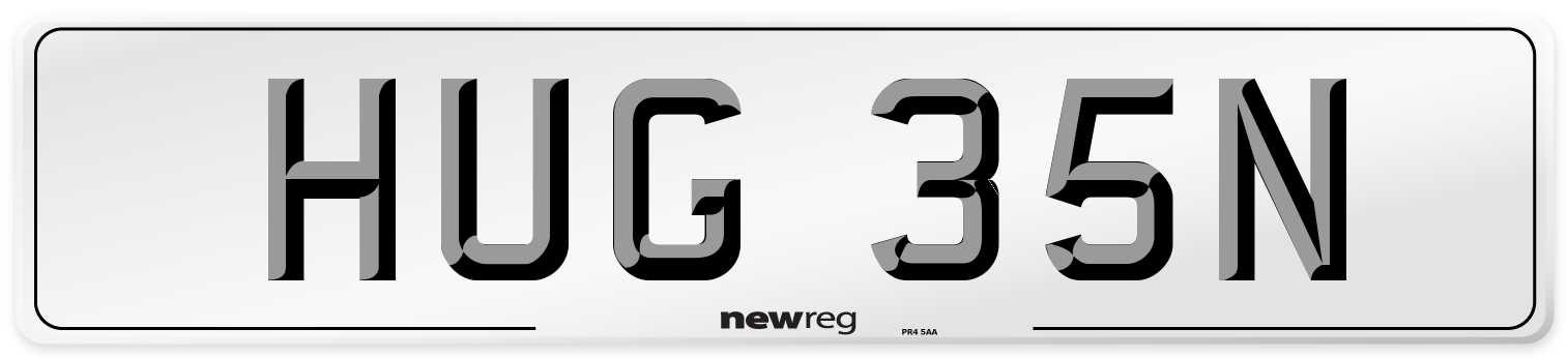 HUG 35N Number Plate from New Reg